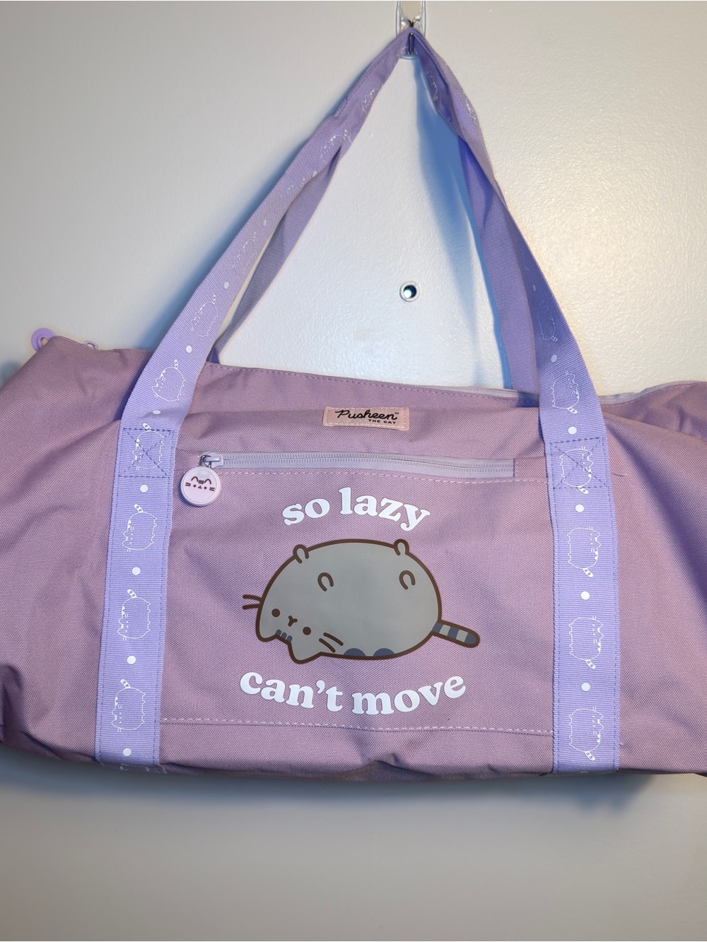 Pusheen-Inspired Lavender Weekend Travel Bag